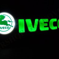 Светеща 3D табела Ивеко/IVECO с лого., снимка 5 - Аксесоари и консумативи - 16743626