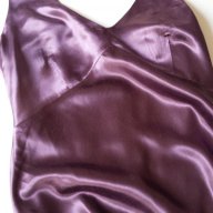 Сатена лилава рокля, размер М, снимка 3 - Рокли - 17662237