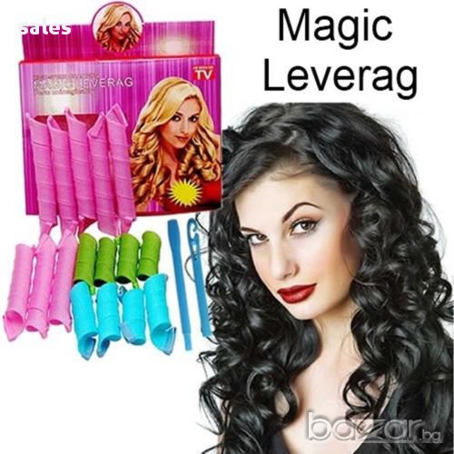 Вълнообразни къдрици с ролки за коса Magic Leverag, снимка 1