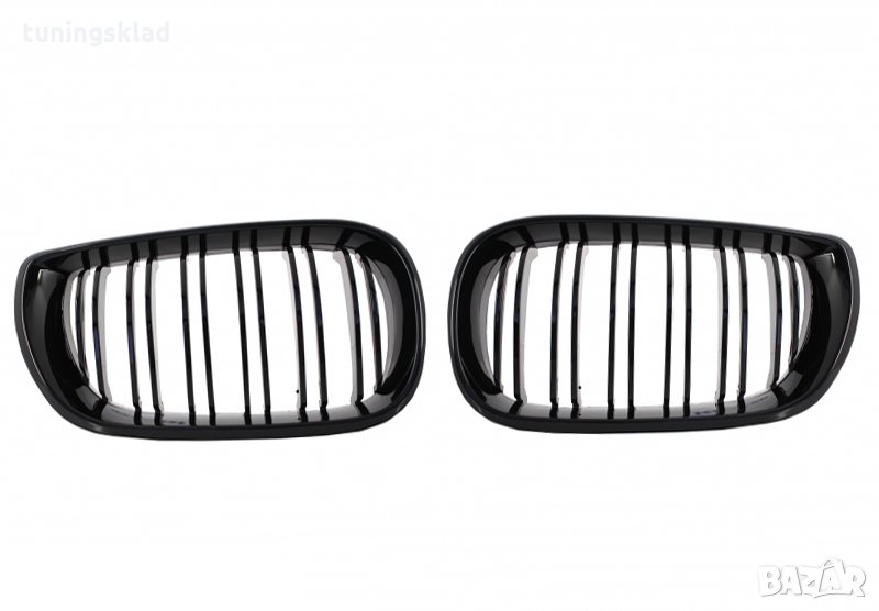 Двойни бъбреци за BMW E46 (2001-2005) - черен металик, снимка 1