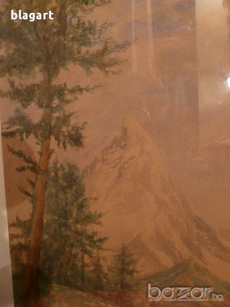 Акварел-"Планински пейзаж", снимка 1