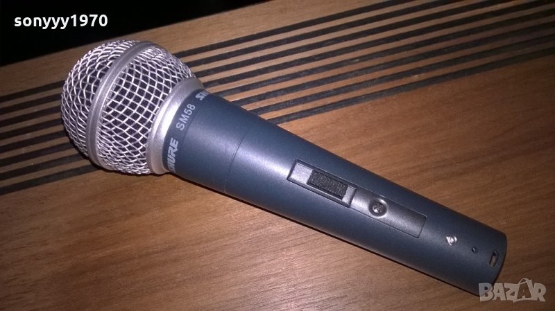 shure 58-profi microphone-жичен микрофон-внос швеицария, снимка 1
