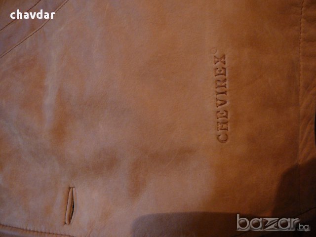 Продавам оригинално кожено яке CHEVIREX , снимка 2 - Якета - 16104169