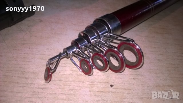 Телескоп, изработен от стъклопласт с керамични водачи. Дължина - 2.7м., снимка 5 - Въдици - 25376081