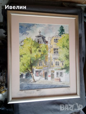 картина-градски пейзаж на павел друмев, снимка 2 - Картини - 23029084