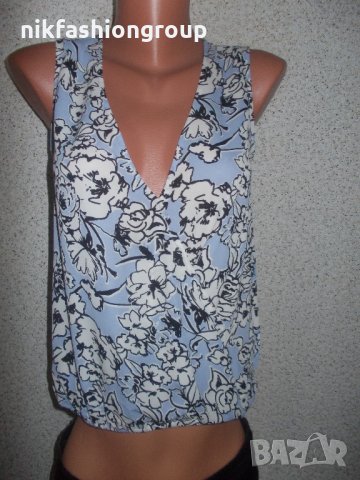 Светло син потник на цветя, М размер