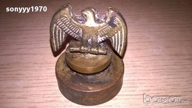 хитлериска-Ретро фигурка-немска/стара-орел 5х4см-внос швеицария, снимка 8 - Антикварни и старинни предмети - 17409770