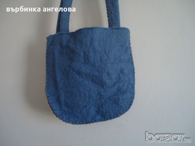 Ръчно апликирана чанта от пресована вълна, снимка 6 - Чанти - 20339703