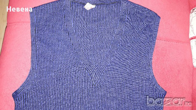 Мъжки елек - пуловер без ръкав малък размер № 40-42 марка Borgi, снимка 3 - Пуловери - 17372844