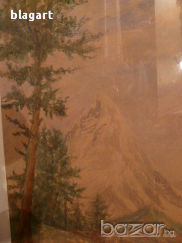 Акварел-"Планински пейзаж", снимка 1