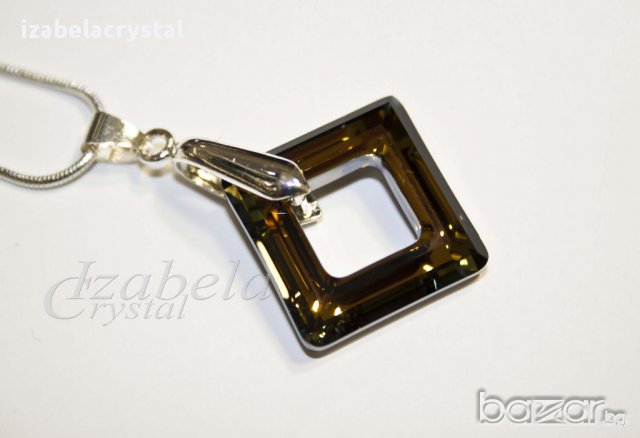  Комплект  Сваровски "Square" Crystals from SWAROVSKI ®, снимка 3 - Бижутерийни комплекти - 11406213