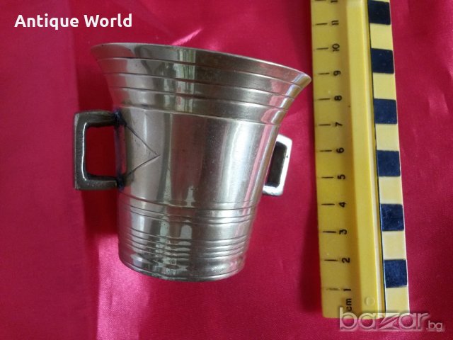 Малък Бронзов ХАВАН, снимка 3 - Колекции - 21442227