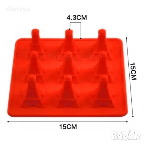 Силиконова форма за шоколад Айфелова кула форми за бонбони, снимка 5 - Форми - 26115870