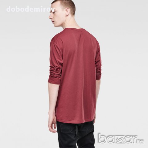 Нова мъжка блуза с 3/4 ръкав G Star MIKAN V-NECK 3/4 SLEEVE RELAXED FIT T-SHIRT оригинал, снимка 4 - Блузи - 13562323