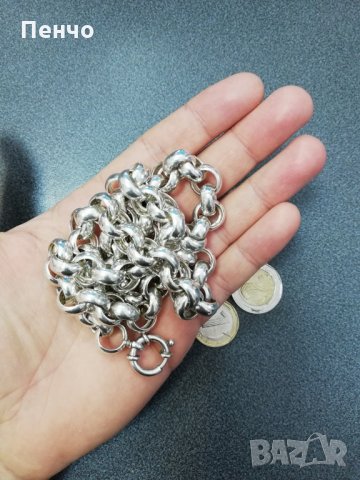 Чисто нов почистен излъскан запазен сребърен ланец с печат 925 масивен синджир 113 грама сребро, снимка 18 - Колиета, медальони, синджири - 21994081