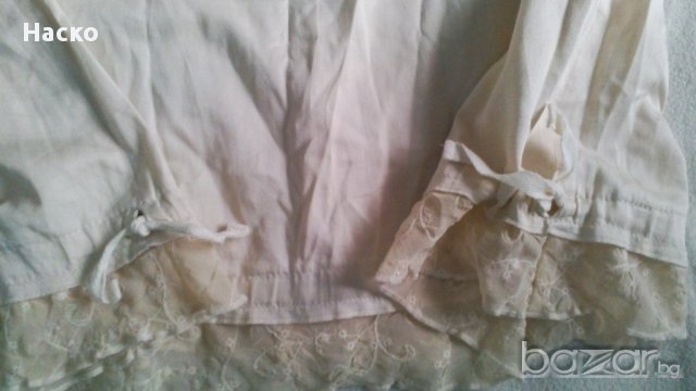 etere,бутикова лятна памучна рокля с дантели шампанско, балон, снимка 5 - Рокли - 13736953