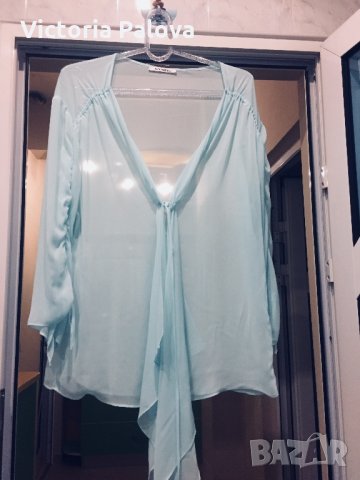 Красива блуза аскот,шифон,мента