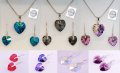 Сваровски Обеци,Колиета Комплекти"heart'' Crystals from SWAROVSKI®, снимка 3