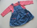 Комплект блуза+рокля Маталан 9-12м , снимка 1 - Комплекти за бебе - 19082209