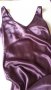 Сатена лилава рокля, размер М, снимка 3