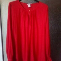 Блуза на НМ в червено №42, снимка 3 - Ризи - 23123261