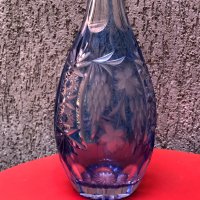 Масивна кристална бутилка-гарафа за алкохол, снимка 2 - Сервизи - 18631217