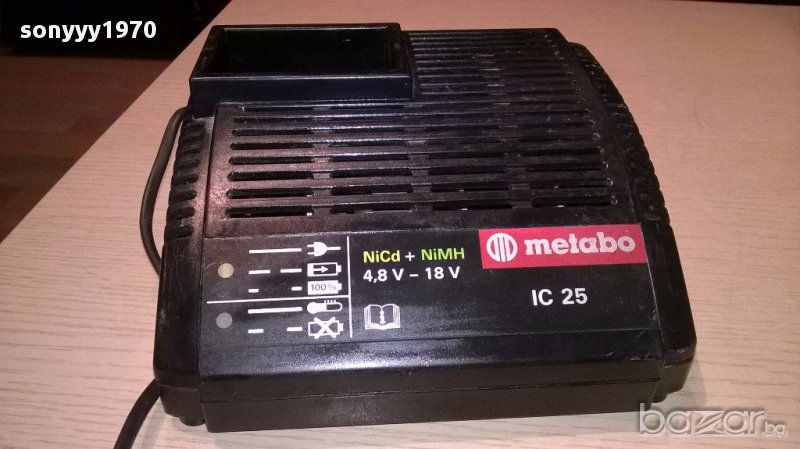 Metabo ic-25/100watt-charger-внос швеицария, снимка 1