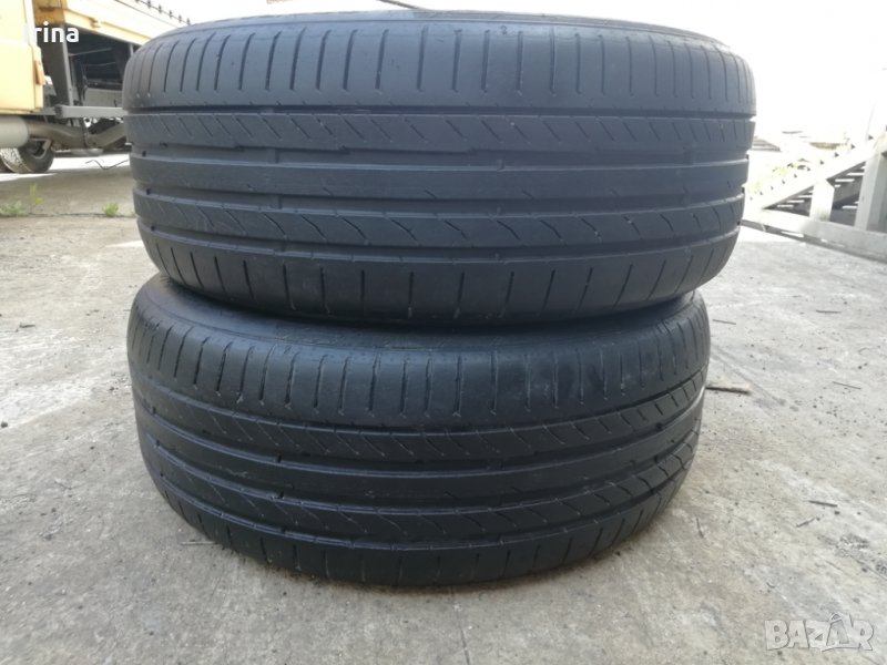  2 БРОЯ ГУМИ-Continental-225-50-18 / 5.5мм-ГРАИФЕР-ПЕРФЕКТНИ БЕЗ КРИВИНИ  БАЛОНИ И ЛЕПЕНКИ, снимка 1