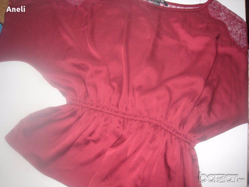 Ефирна блуза с дантела, снимка 1