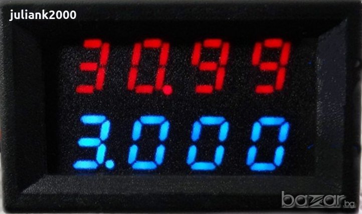 33 волта 3 А комбинирани Волтметър и Амперметър волтмер, снимка 1