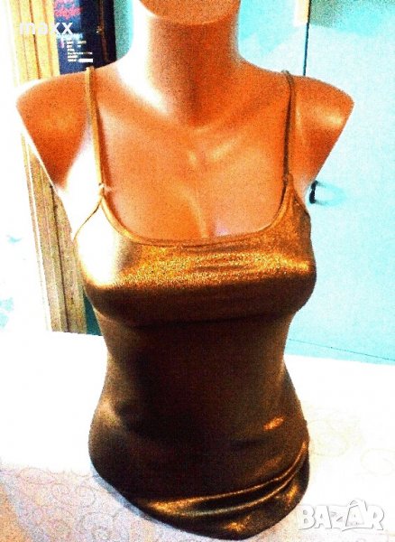 Дамска блуза златиста, снимка 1