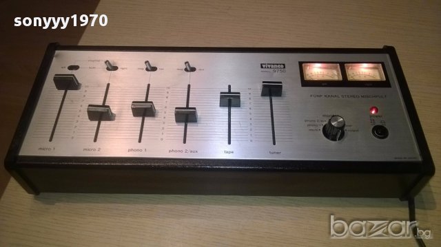 Vivanco 9750-mixer-музикантски мишпулт-внос швеицария, снимка 1 - Ресийвъри, усилватели, смесителни пултове - 15676539