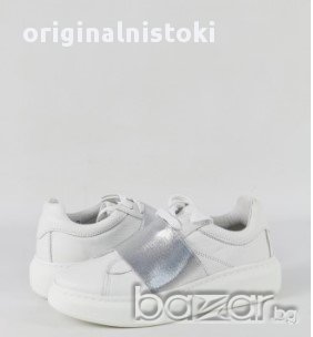 обувки маратонки бели Естествена кожа, снимка 6 - Маратонки - 17227448