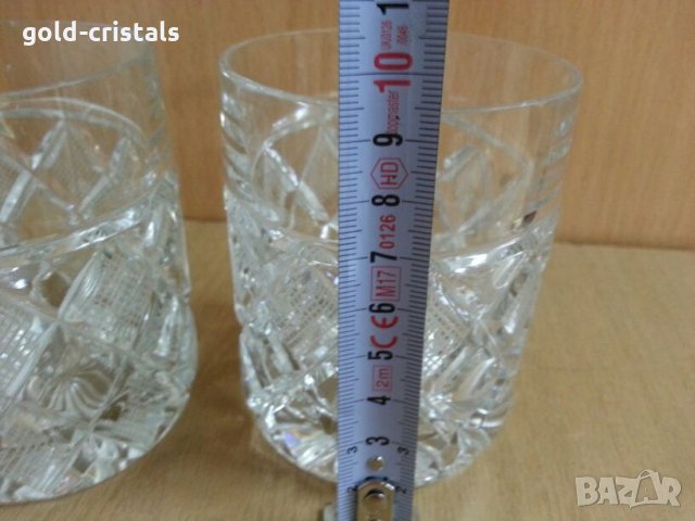  кристални чаши, снимка 4 - Антикварни и старинни предмети - 24174075