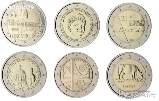 2 Евро Монети (възпоменателни) 2016 / 2 Euro Coins 2016 UNC, снимка 14 - Нумизматика и бонистика - 16368033