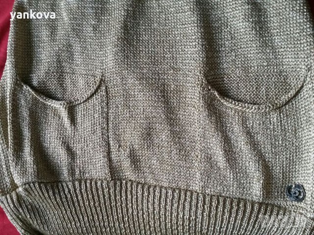 Златна плетена рокля , снимка 6 - Рокли - 25516081