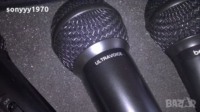 behringer 3бр микрофони в куфар-внос швеицария, снимка 10 - Микрофони - 22735225