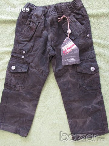 Ново панталонче от варен памук за момче на 2-3 години