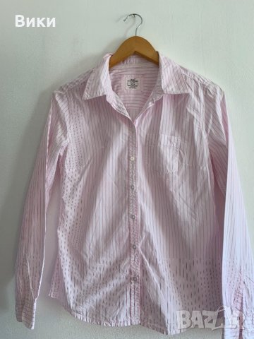 H&M дамска риза в бяло и розово, снимка 5 - Ризи - 24719247