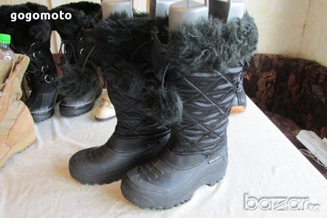КАТО НОВИ водоустойчиви апрески KHOMBU Snow Boots North Star, 36 -37 боти, 100% ЕСТЕСТВЕНА КОЖА, снимка 17 - Дамски апрески - 17222910