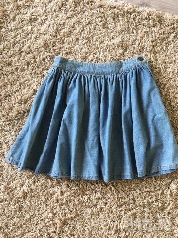 Клош дънкова пола