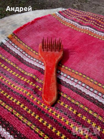 Стар инструмент,чесало,чепкало, снимка 2 - Антикварни и старинни предмети - 24756473