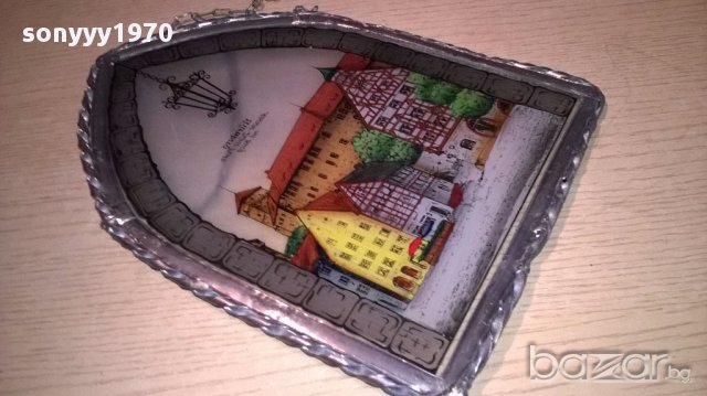 Nurnberg-germany-27х20см-витраж-ретро колекция-внос швеицария, снимка 16 - Антикварни и старинни предмети - 17306077