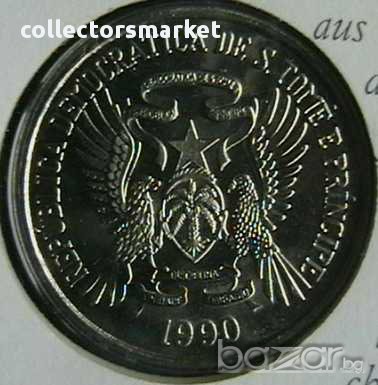 10 добра 1990, Сао Томе и Принсипи, снимка 2 - Нумизматика и бонистика - 8928538