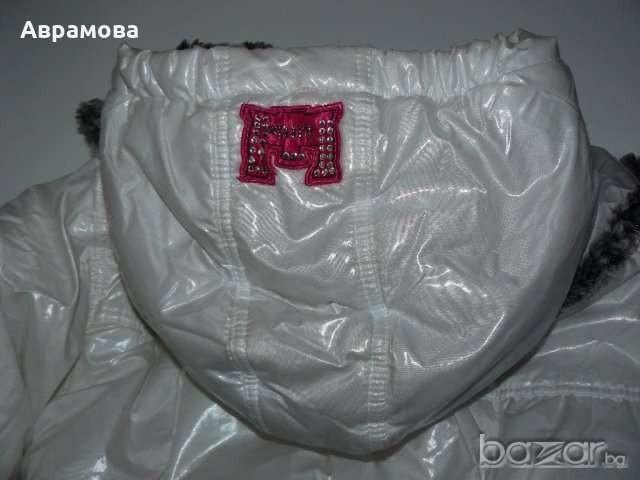 Топло Little Queen бяло яке – 116 ръст, снимка 13 - Детски якета и елеци - 19825160