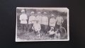 Стара военна фотография на офицери и войници с бели униформи, дебел картон, уникат, снимка 2
