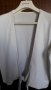 Бяла лятна жилетка без копчета със завързване S-М, снимка 2
