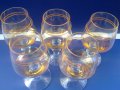   5 бр чаши калиево стъкло, снимка 5