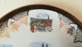 ретро позлата сувенир чиния Lindau Hagnau Insel Mainau Radolfzell Германия, снимка 4