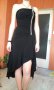 Стилна черна дълга дамска рокля, снимка 3